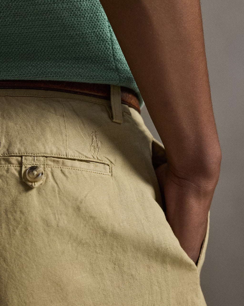 POLO RALPH LAUREN LIN/COT PANT