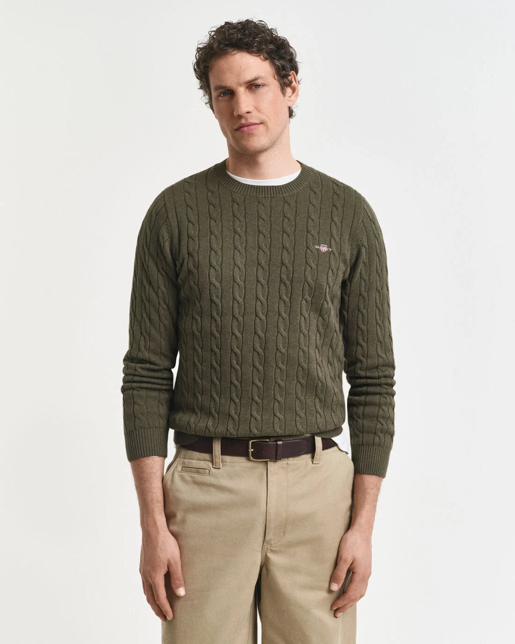 GANT COTTON CABLE C-NECK