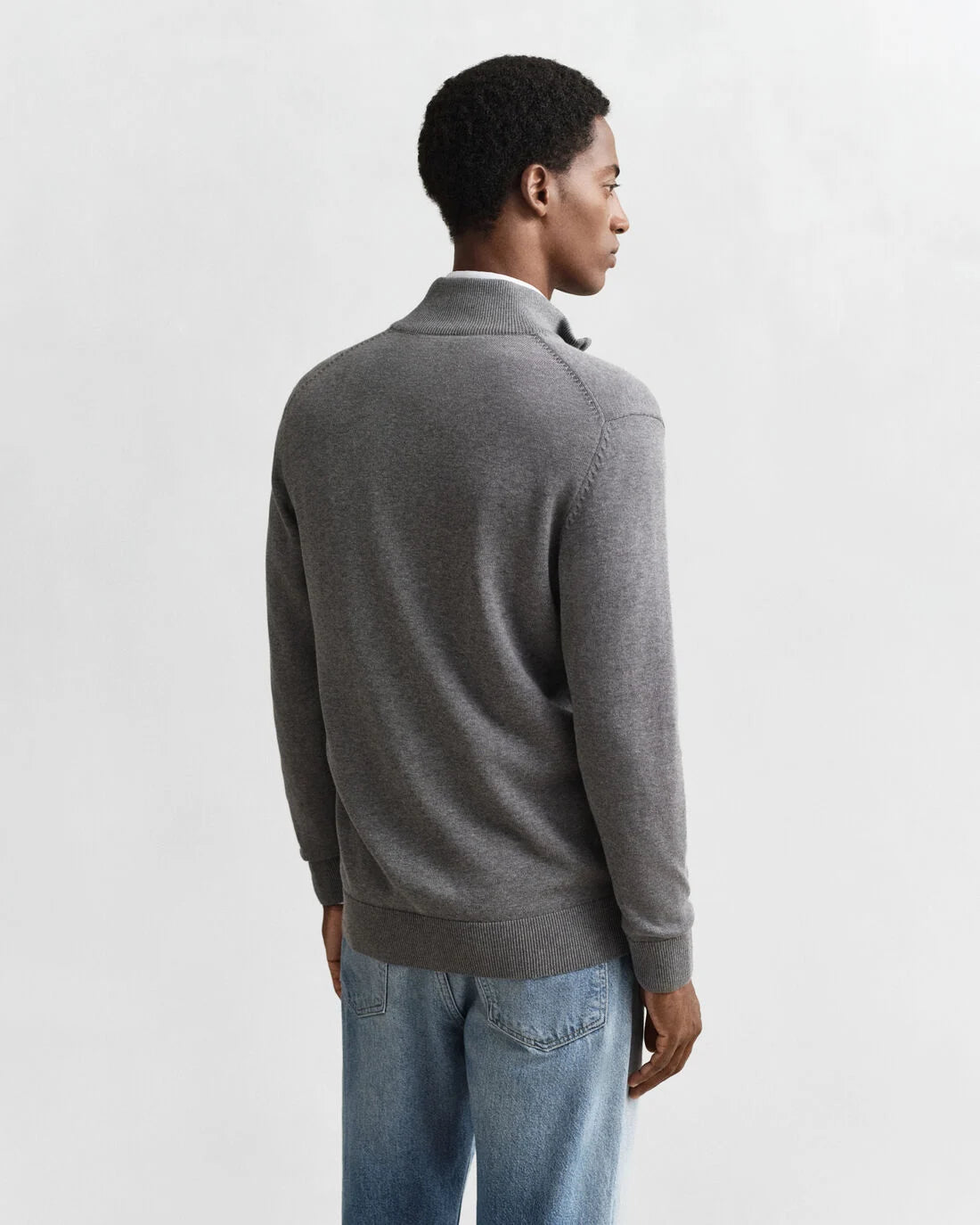 GANT COTTON ZIP CARDIGAN