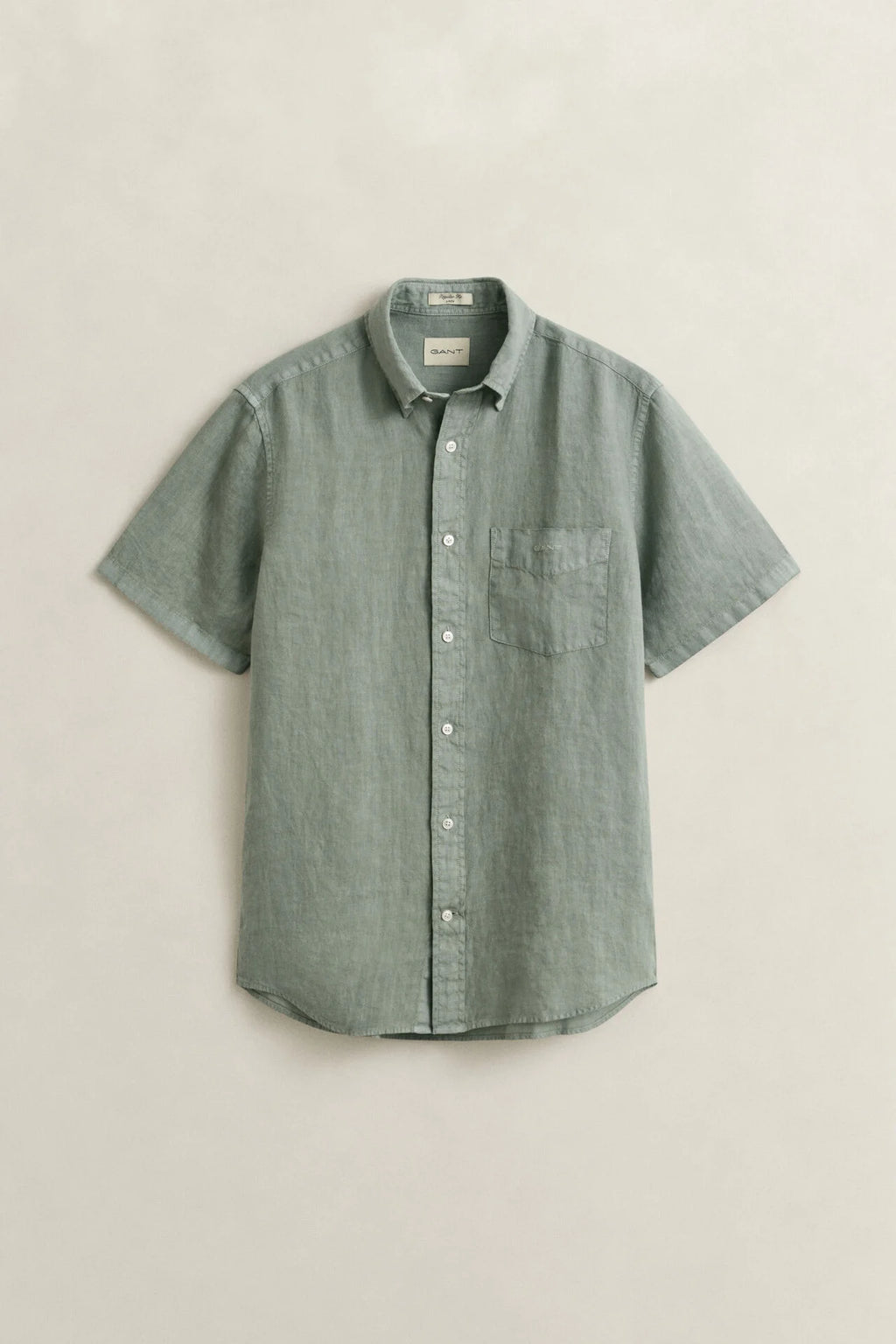 GANT REG DYED LINEN SS SHIRT