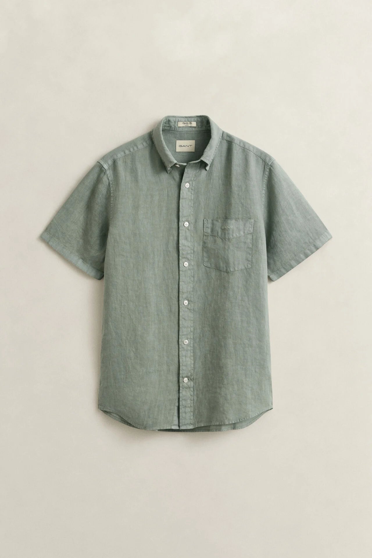 GANT REG DYED LINEN SS SHIRT