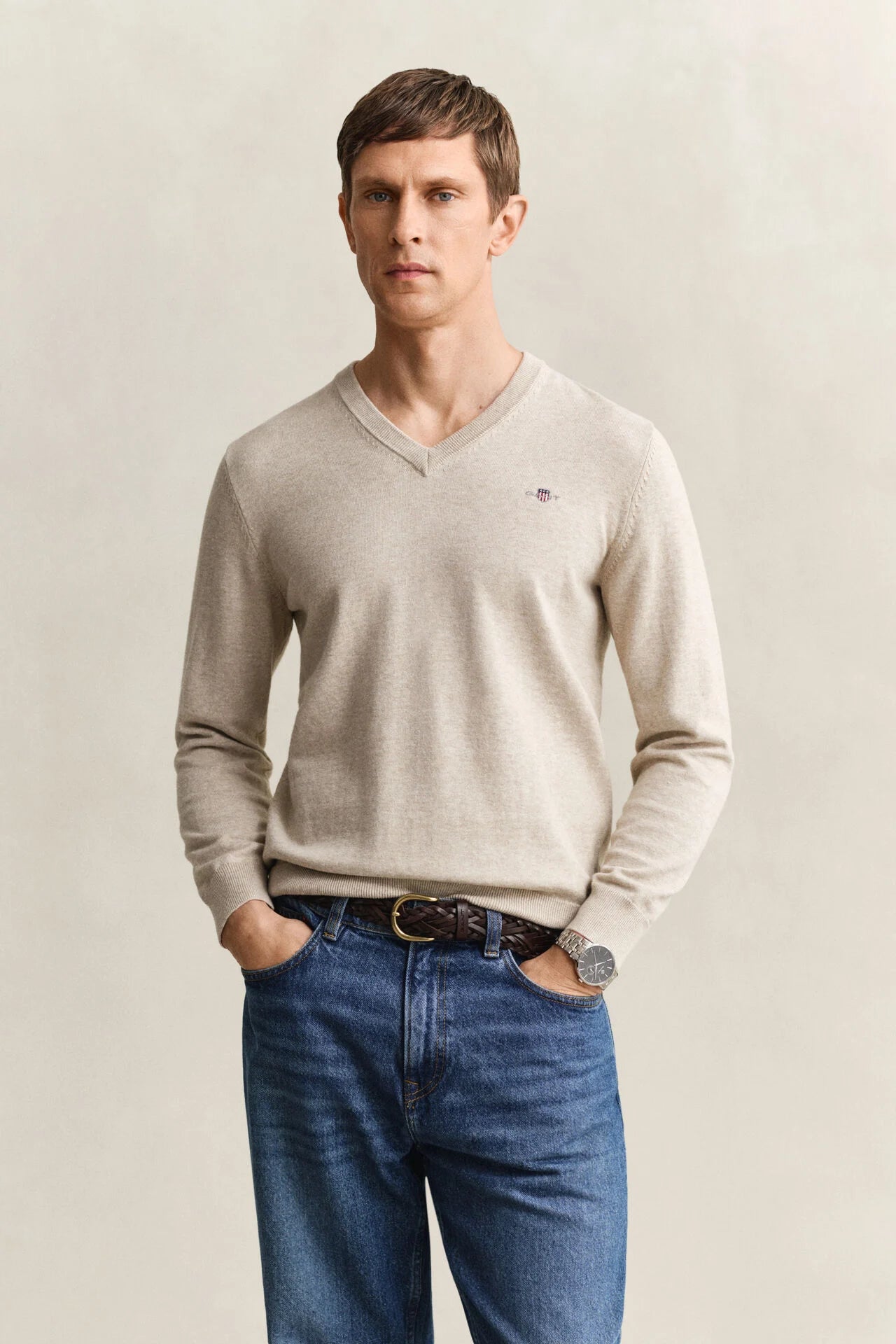 GANT COTTON V-NECK