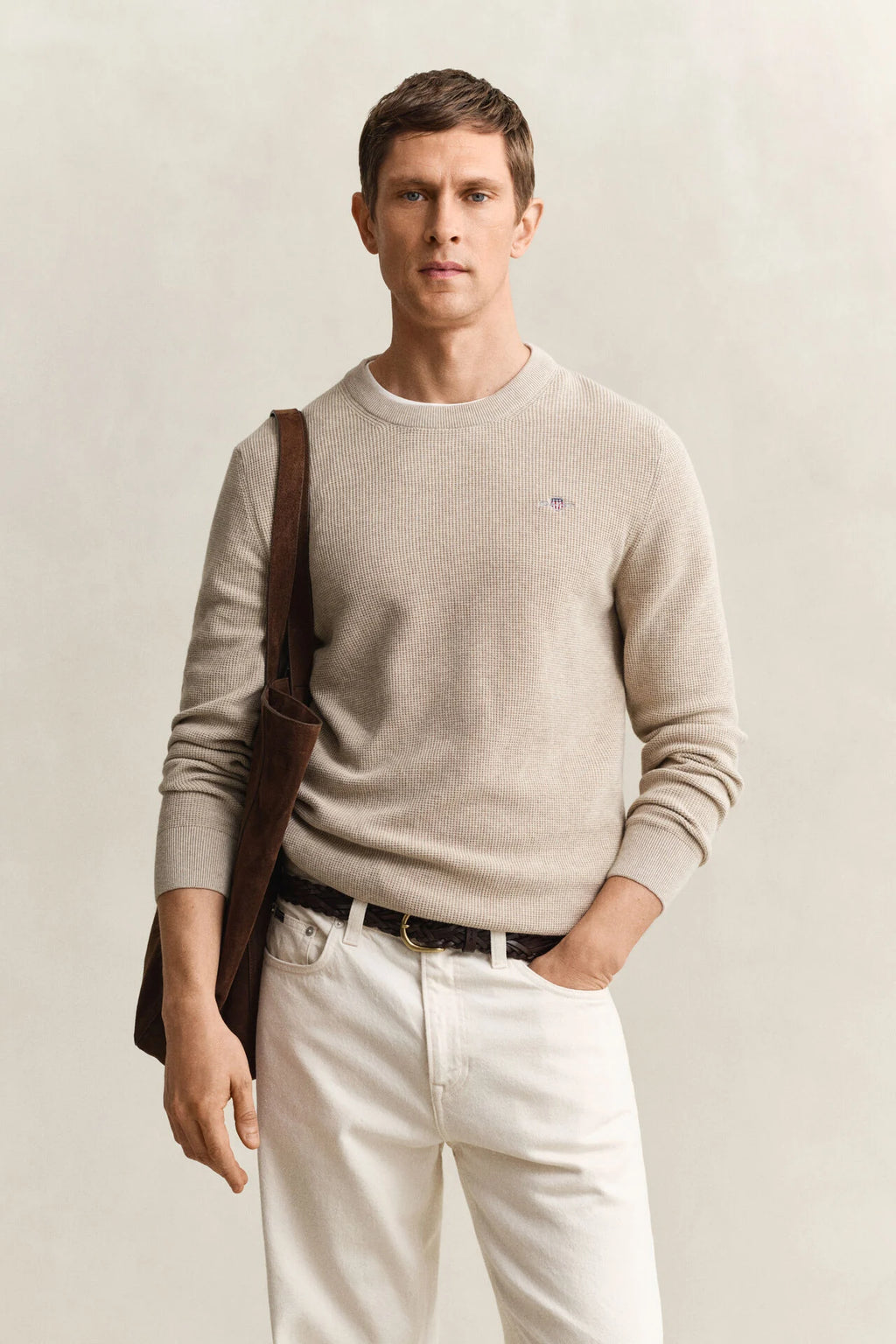 GANT TEXTURED C-NECK