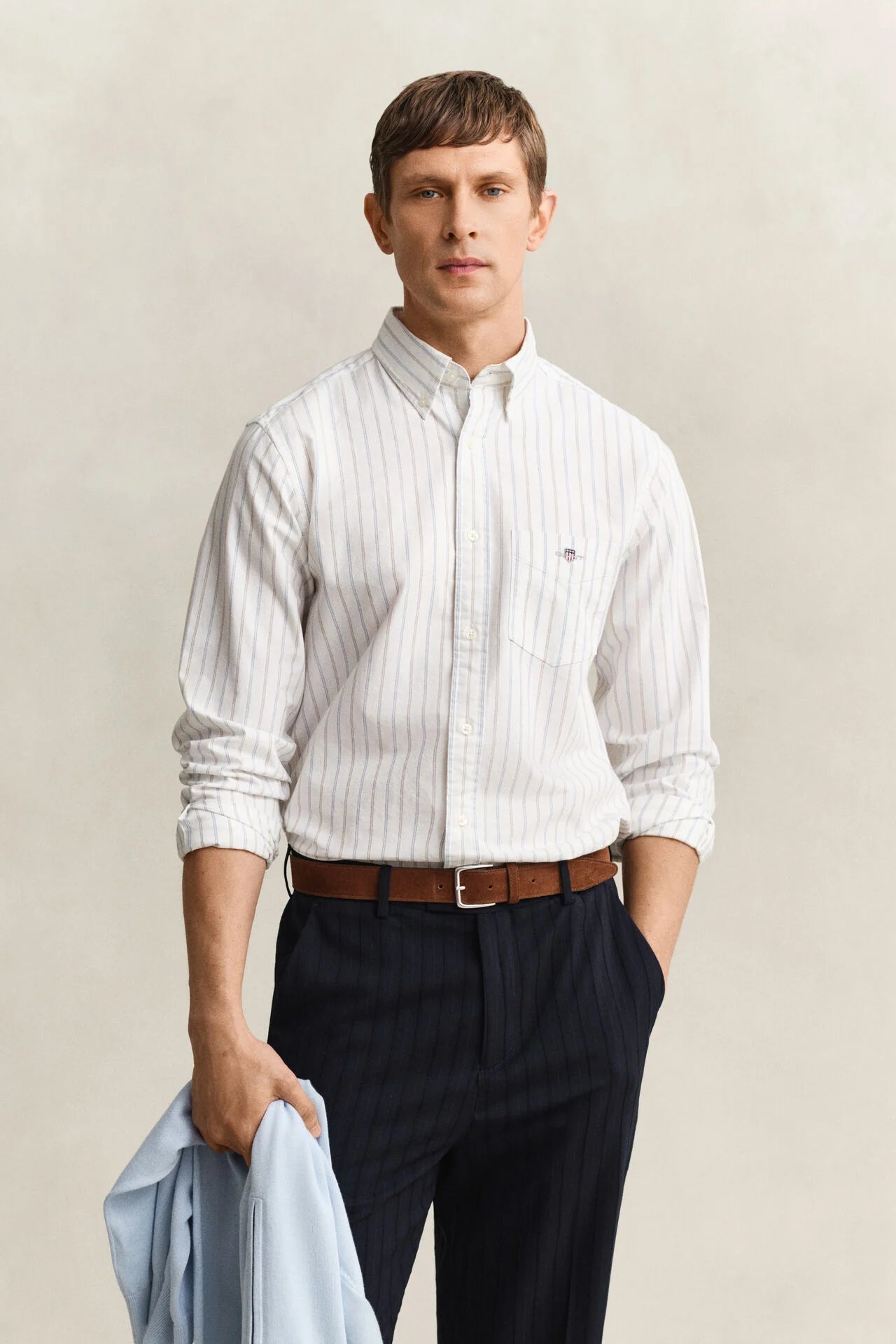 GANT REG CLASSIC OXFORD STRIPE SHIRT