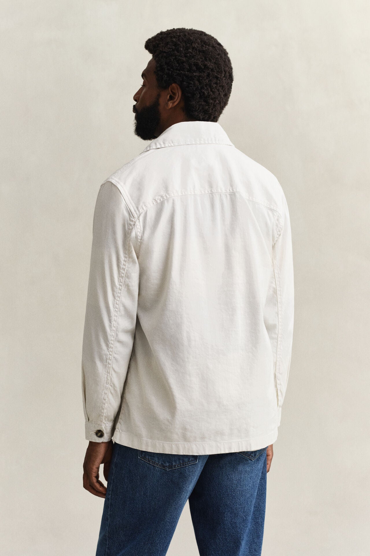 GANT REG COT/LINEN OVERSHIRT