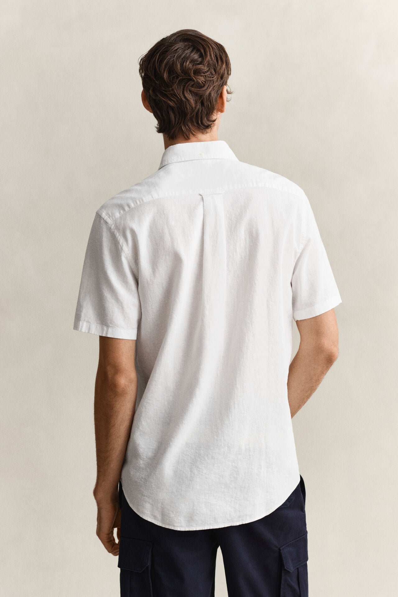 GANT REG COT/LIN SS SHIRT