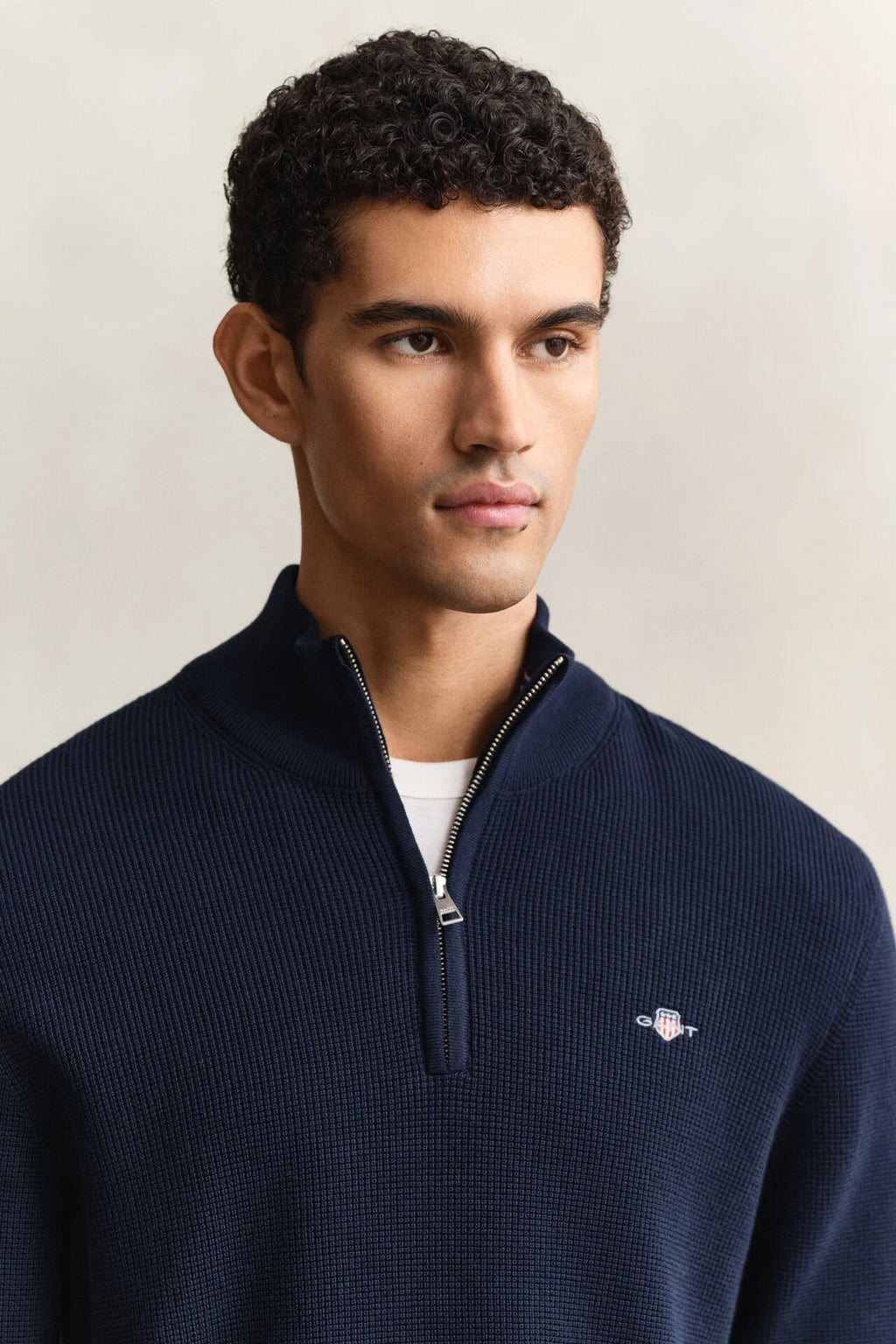 GANT TEXTURED HALF-ZIP
