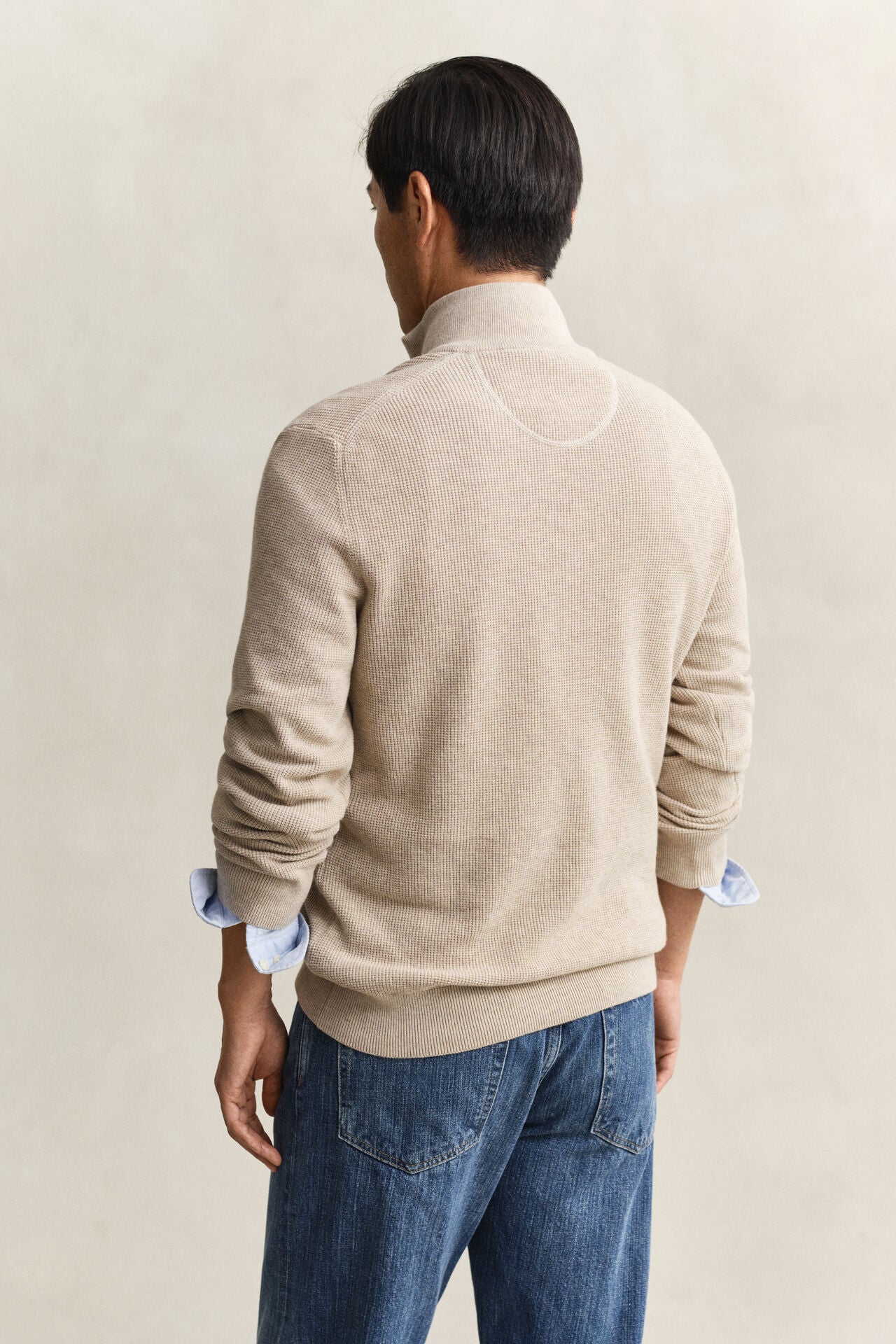 GANT TEXTURED HALF-ZIP