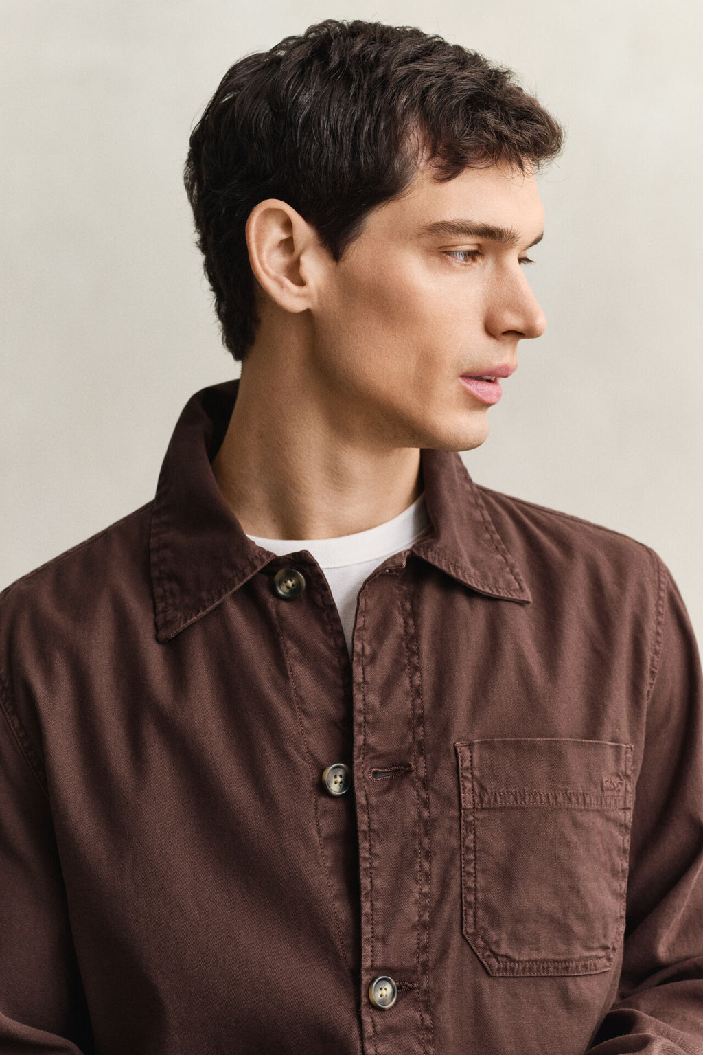GANT REG COT/LINEN OVERSHIRT