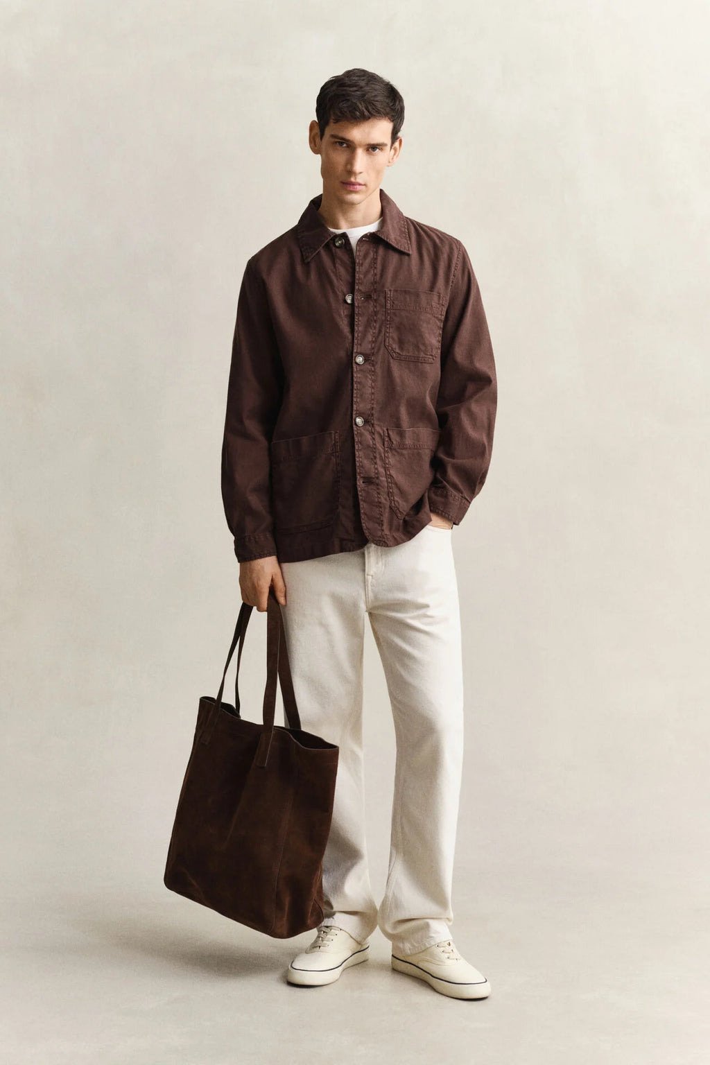 GANT REG COT/LINEN OVERSHIRT