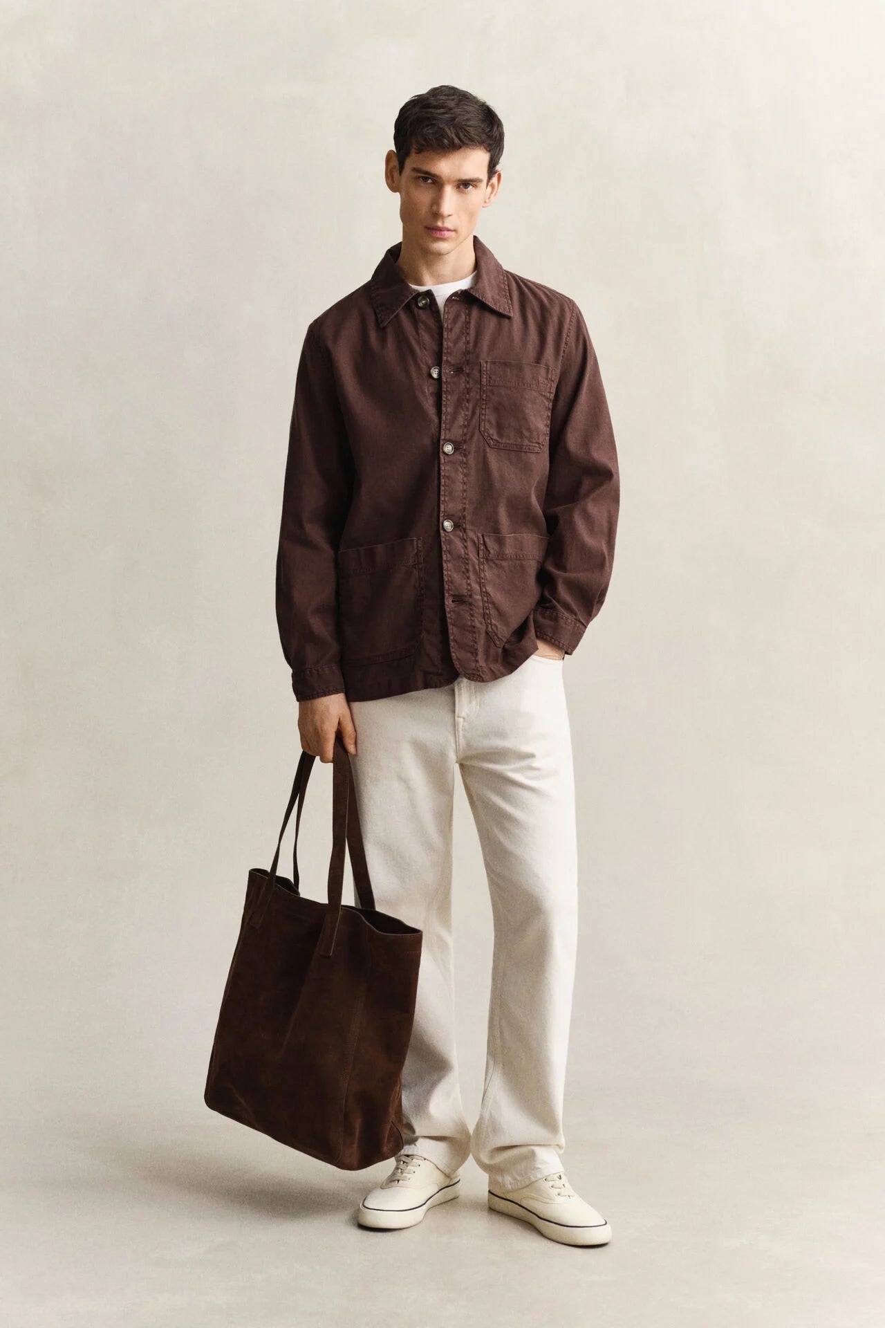 GANT REG COT/LINEN OVERSHIRT