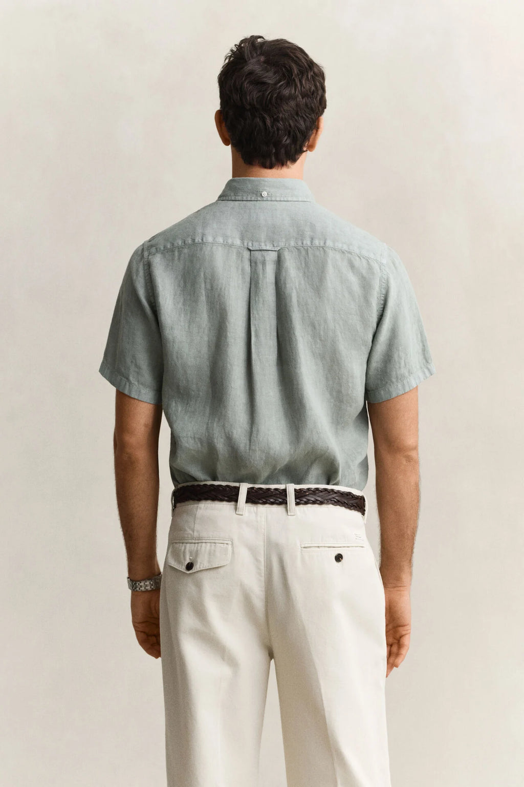 GANT REG DYED LINEN SS SHIRT