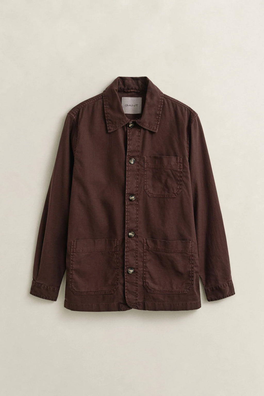 GANT REG COT/LINEN OVERSHIRT