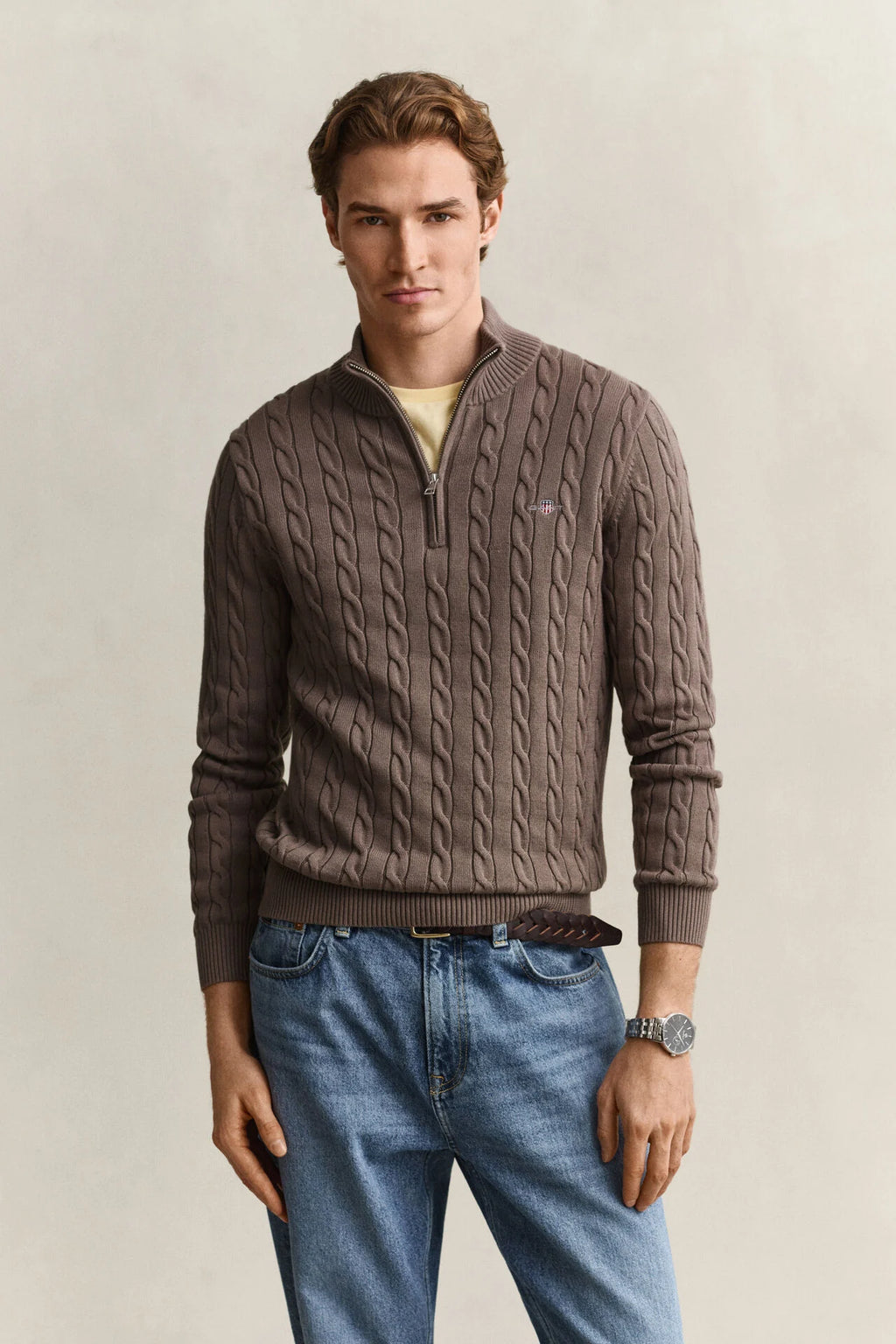 GANT CABLE HALF-ZIP