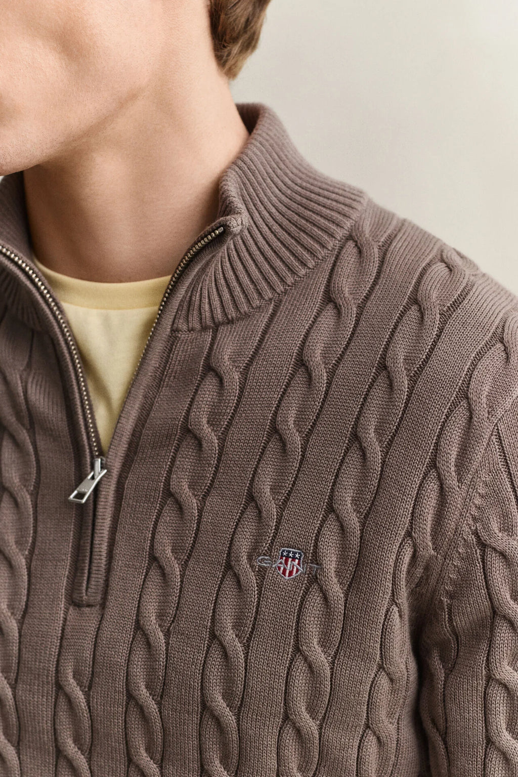 GANT CABLE HALF-ZIP