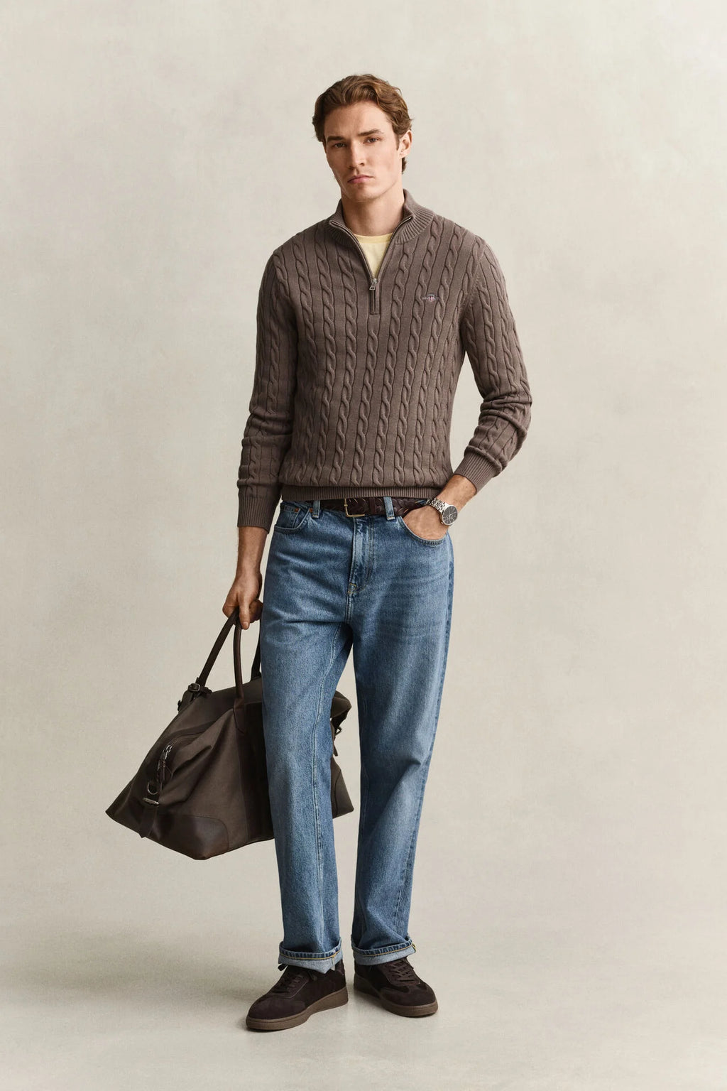 GANT CABLE HALF-ZIP