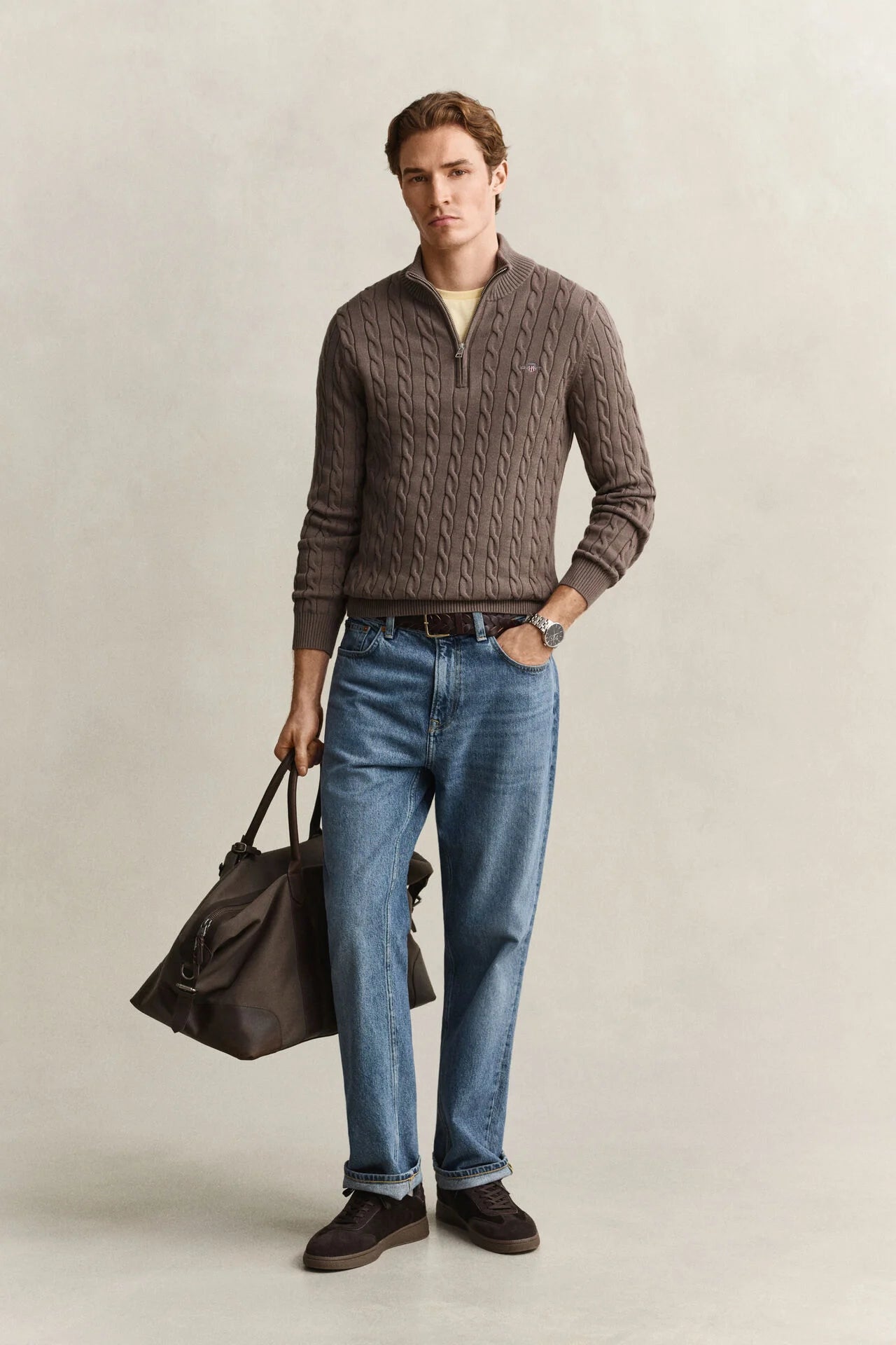 GANT CABLE HALF-ZIP