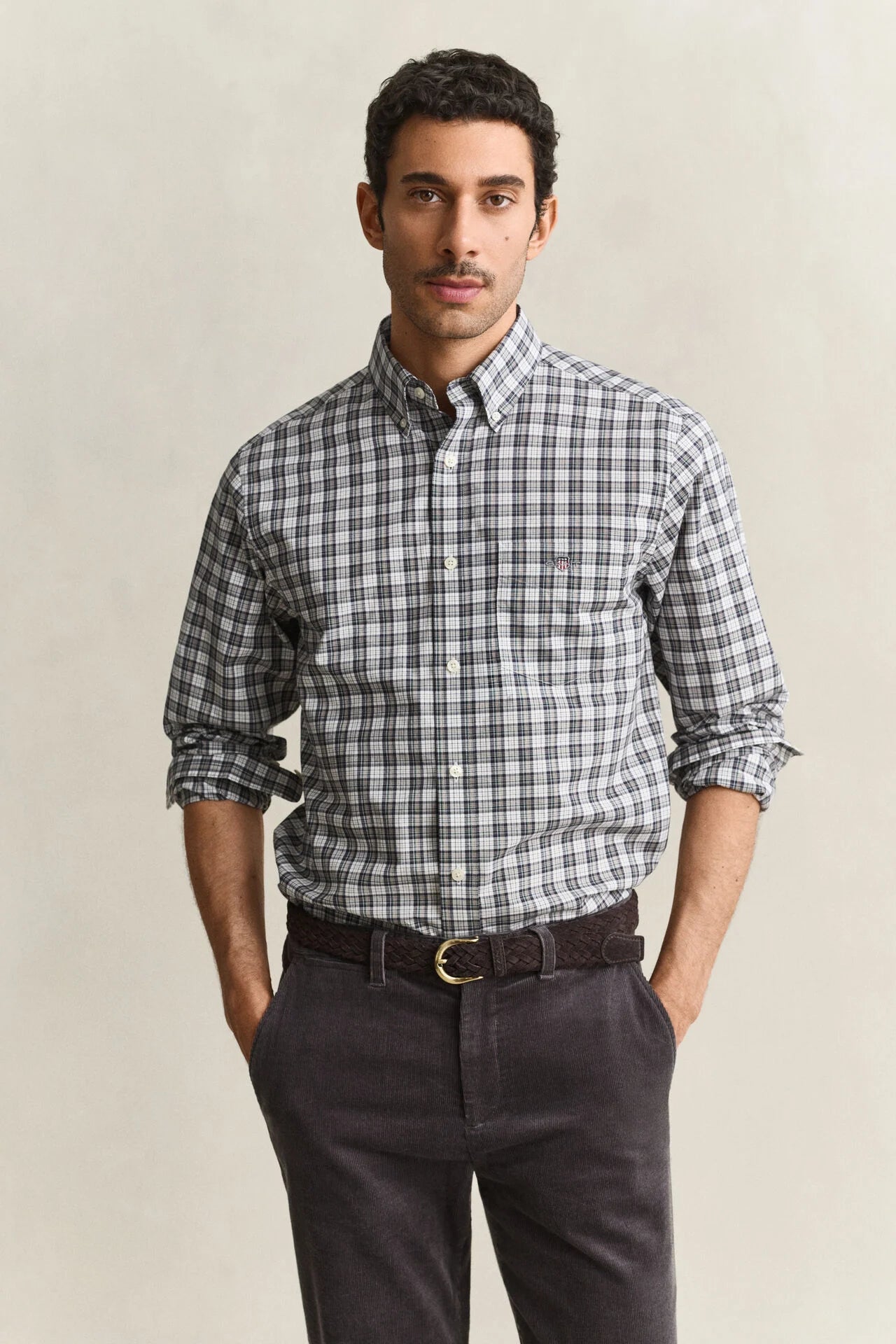 GANT REG POPLIN CHECK SHIRT