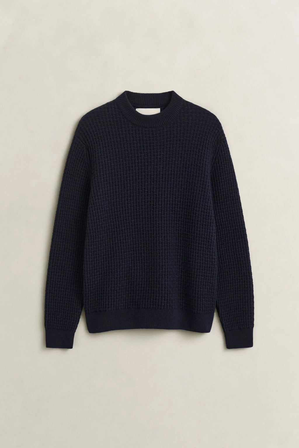 GANT TEXTURED COT/WOL MOCK-NECK