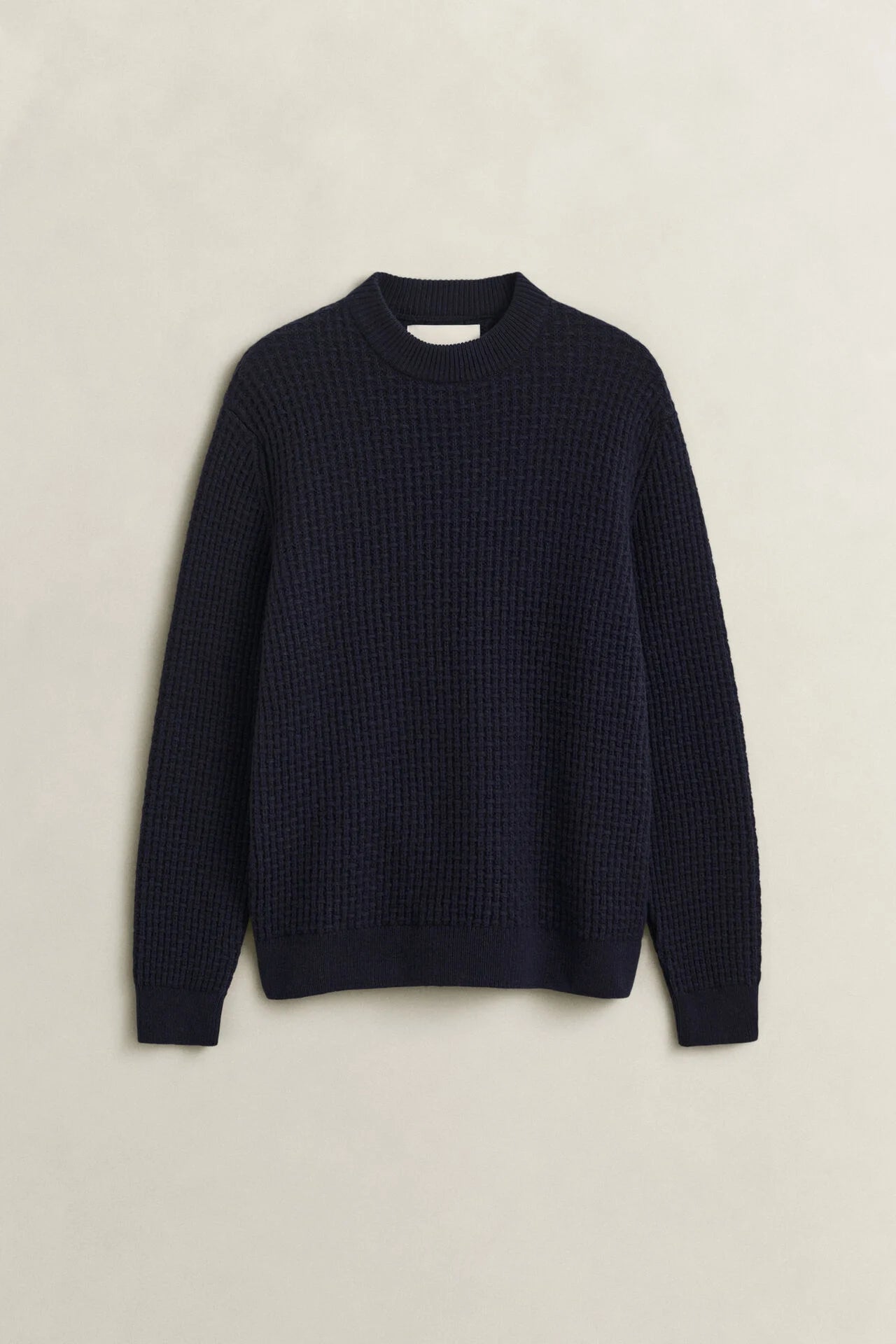 GANT TEXTURED COT/WOL MOCK-NECK