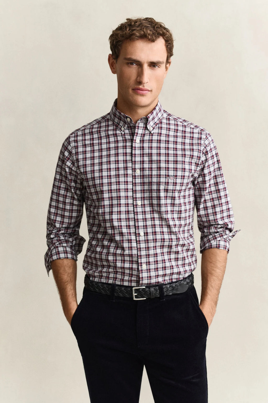GANT REG POPLIN CHECK SHIRT