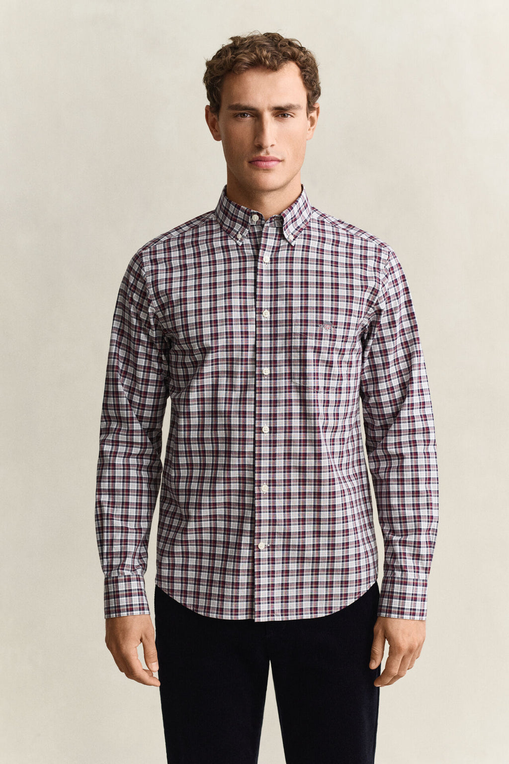 GANT REG POPLIN CHECK SHIRT