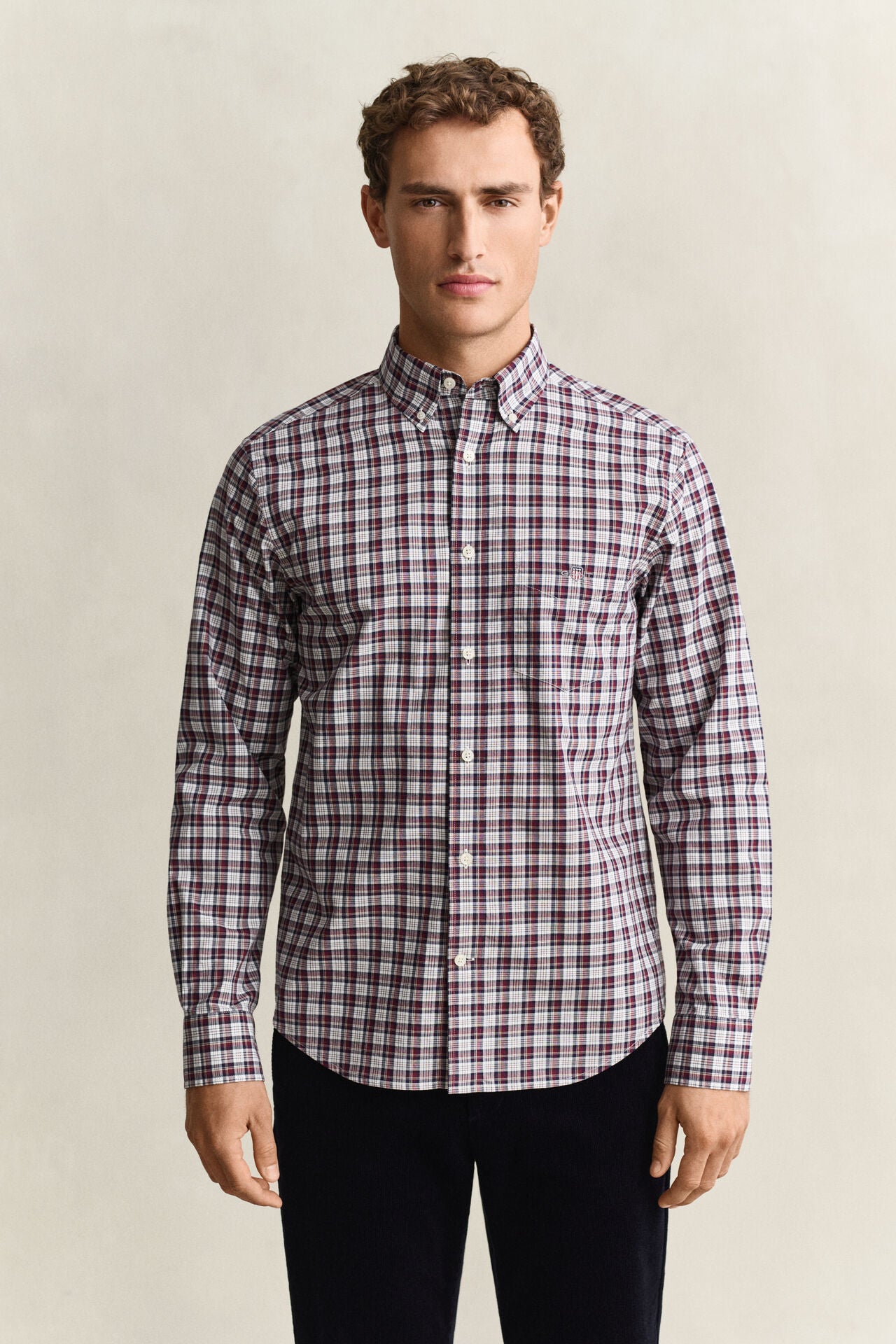 GANT REG POPLIN CHECK SHIRT